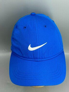 Nike Dri Fit Baseball Hat Boys One Size Blue Sweat Wicking Performance Athletic